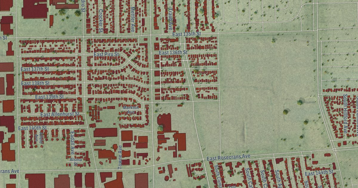 Map of West Rancho Dominguez, California in 2026