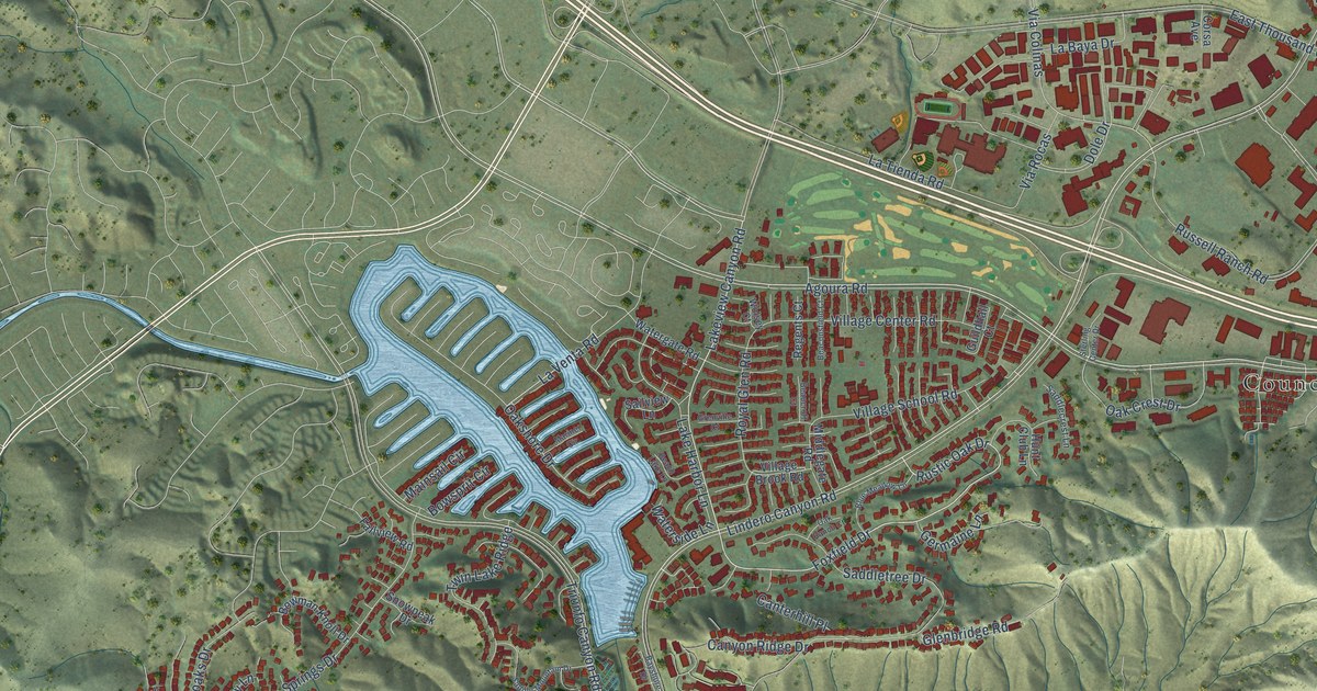 Map of Westlake Village, California in 2026