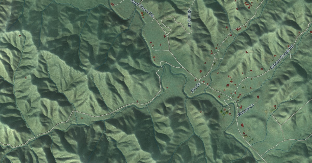 Detailed Map of Whitethorn, California