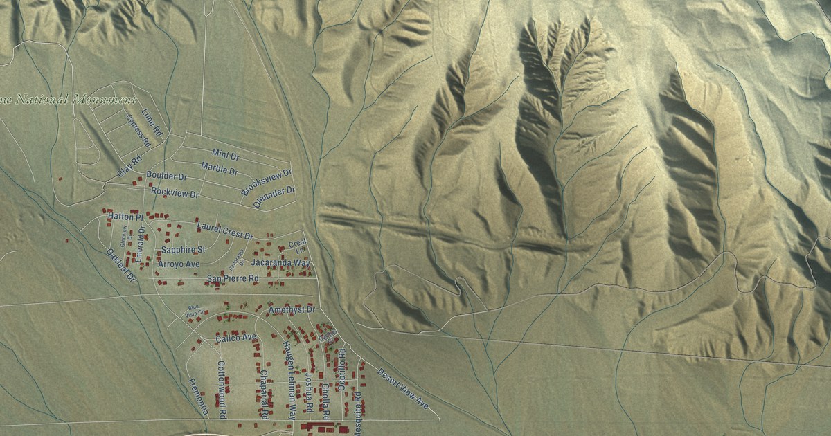 Map of Whitewater, California in 2026