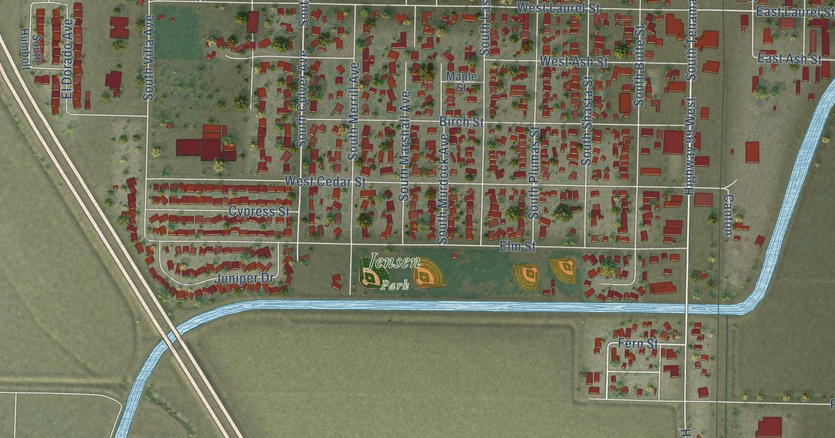 Map of Willows, California in 2026