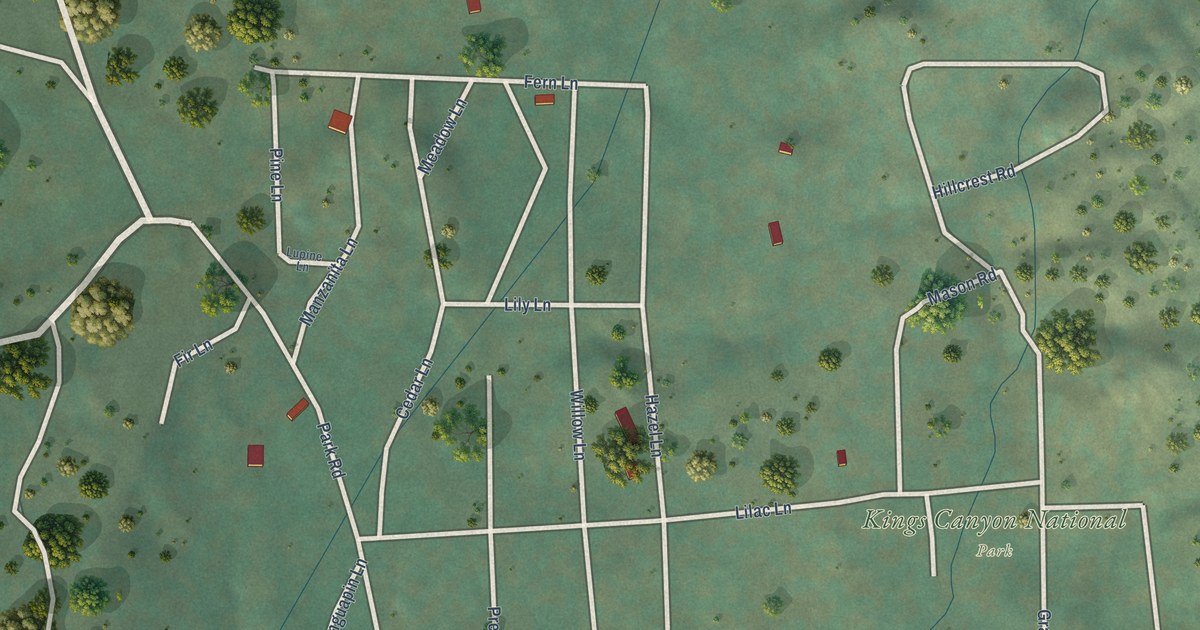 Map of Wilsonia, California in 2026