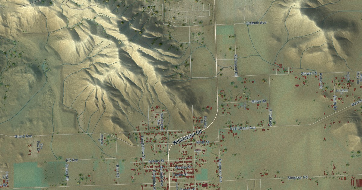 Map of Winchester, California in 2026