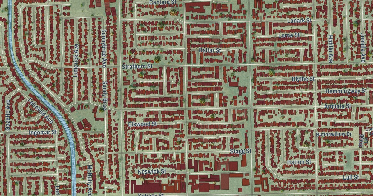 Map of Winnetka, California in 2026