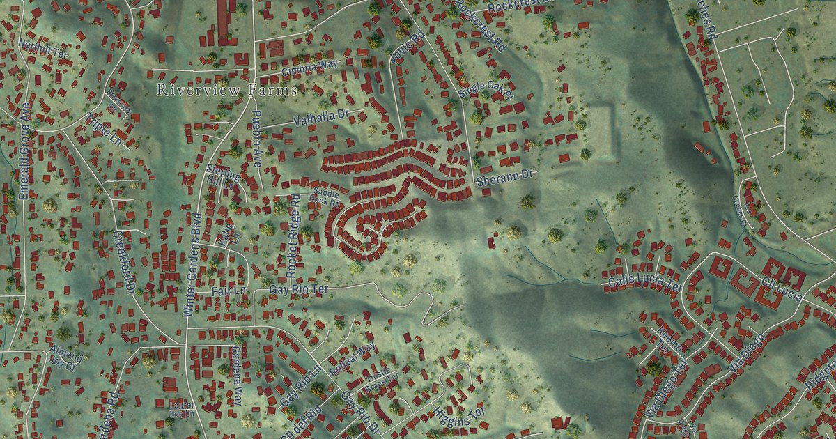 Map of Winter Gardens, California in 2026