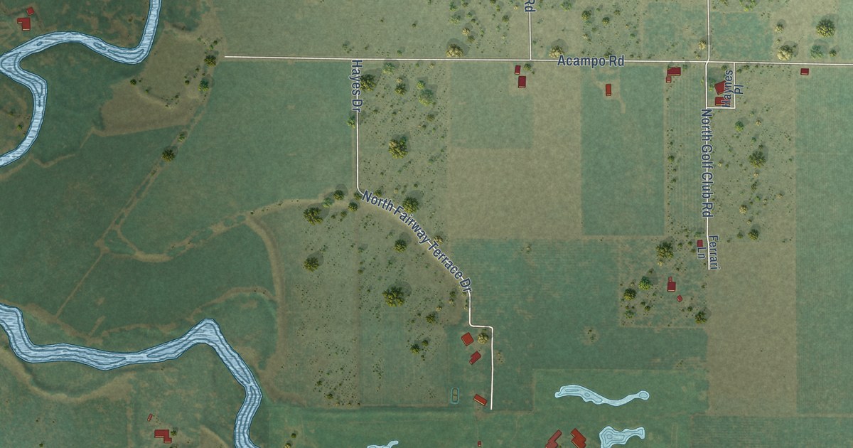 Map of Woodbridge, California in 2026