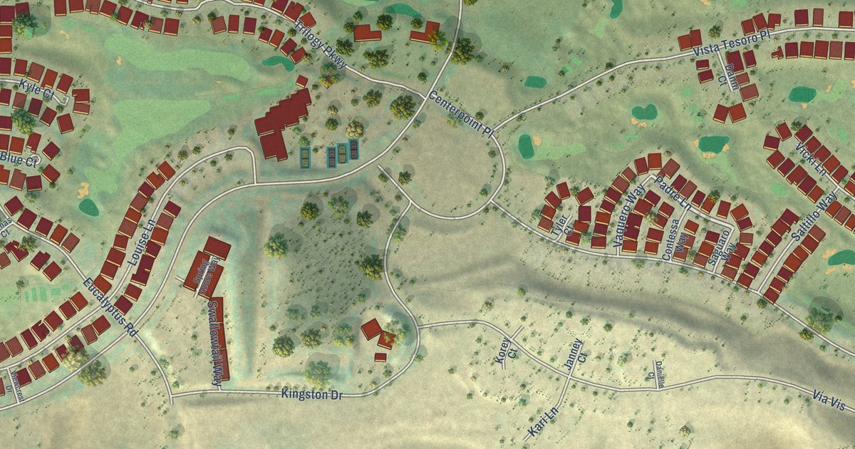 Map of Woodlands, California in 2026