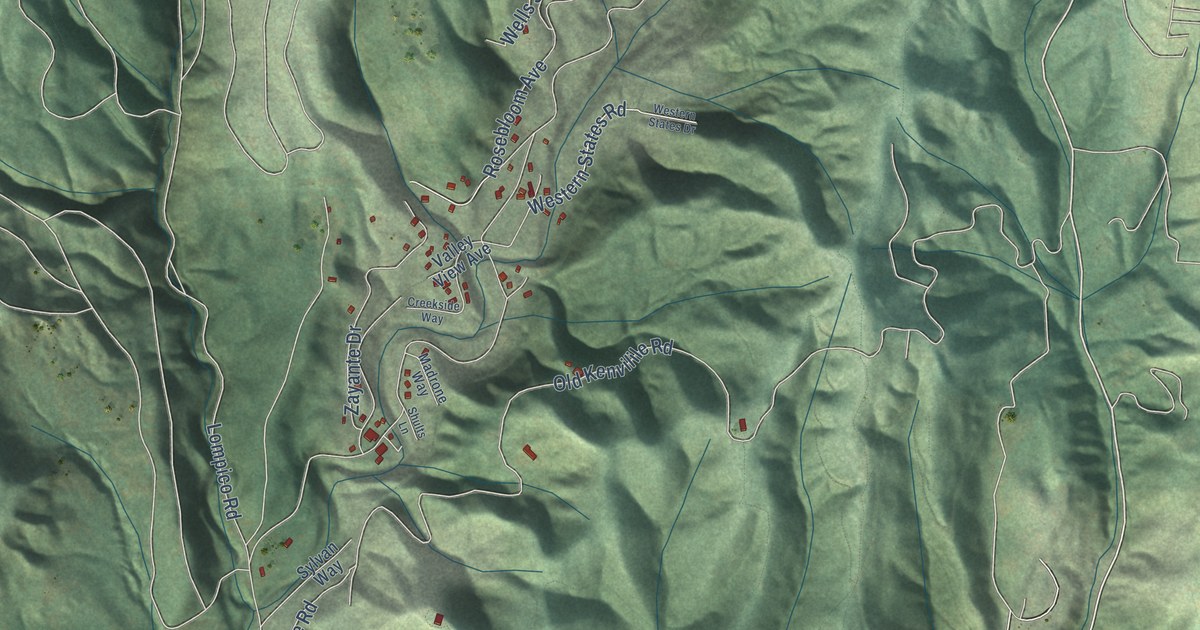 Map of Zayante, California in 2026