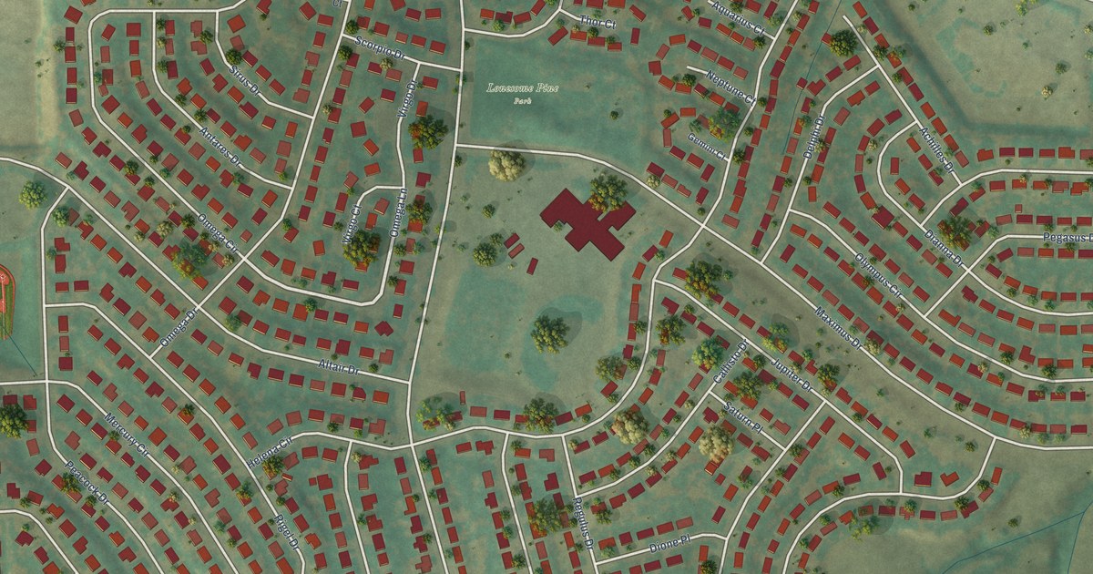 Map of Acres Green, Colorado in 2026