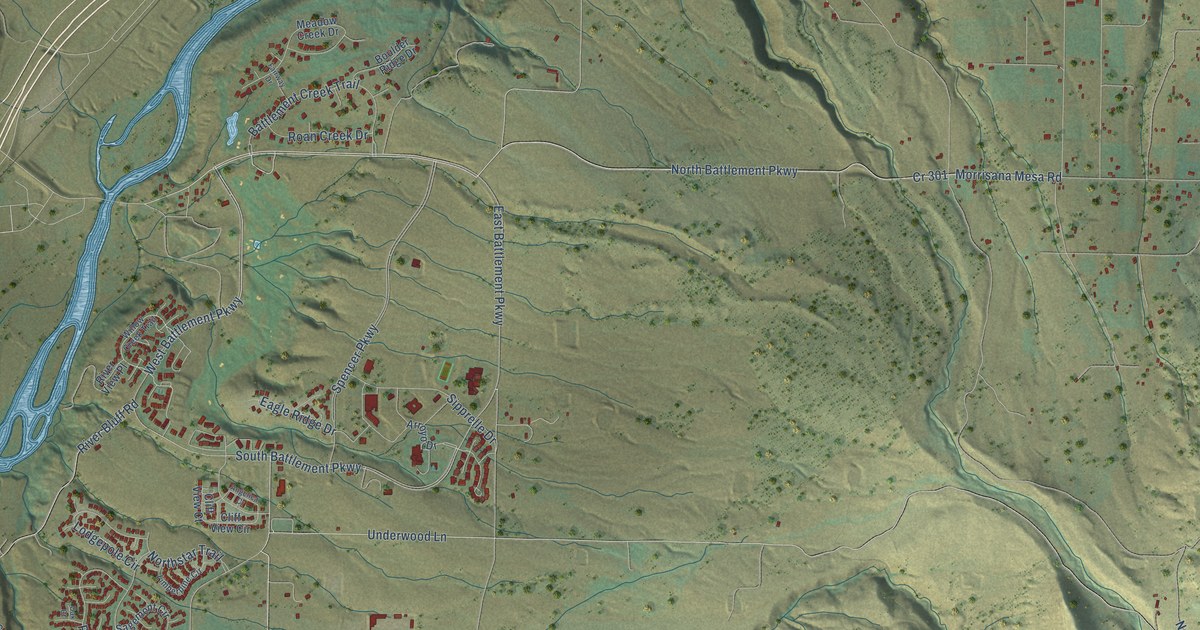 Map of Battlement Mesa, Colorado in 2026