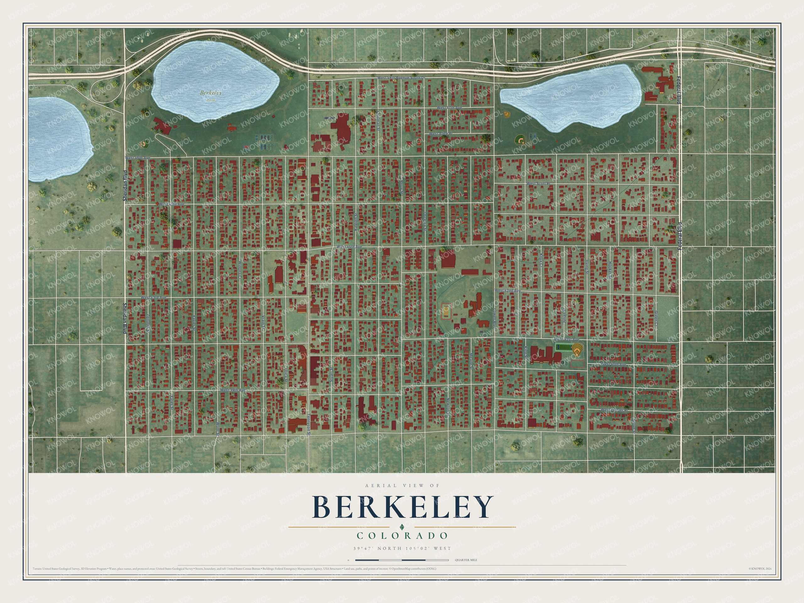 Watermarked full-map preview of Berkeley, Colorado