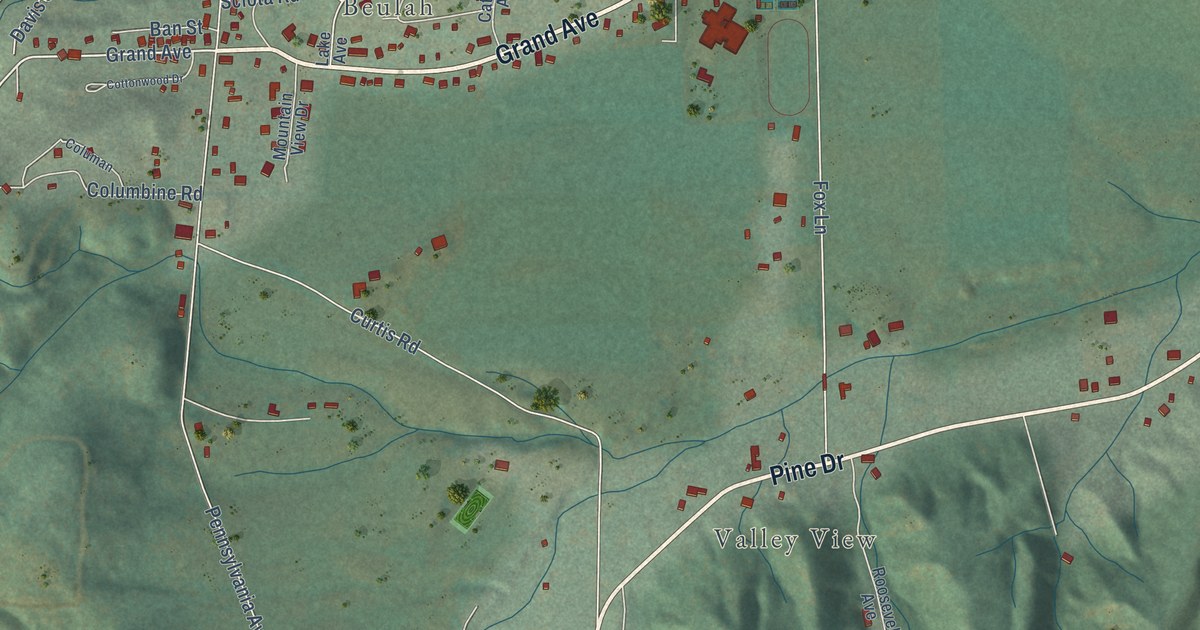 Map of Beulah Valley, Colorado in 2026