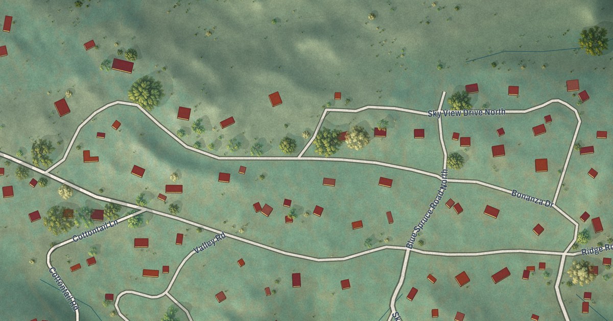Map of Bonanza Mountain Estates, Colorado in 2026