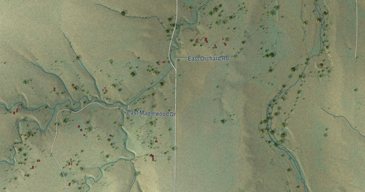 Map of Brick Center, Colorado in 2026