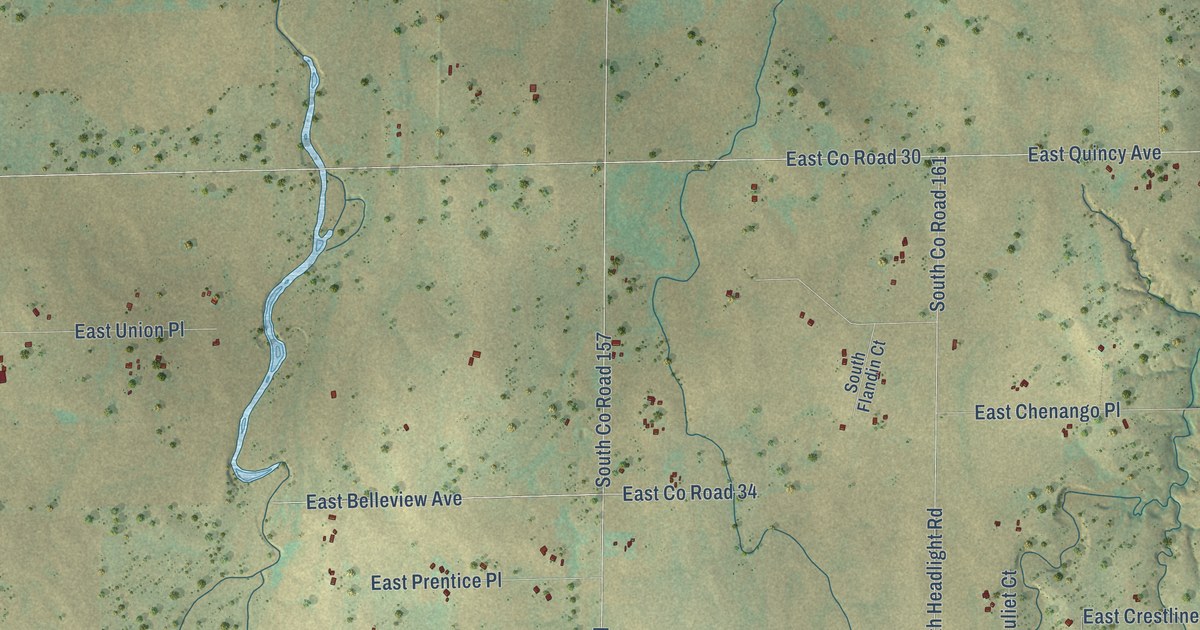 Map of Comanche Creek, Colorado in 2026