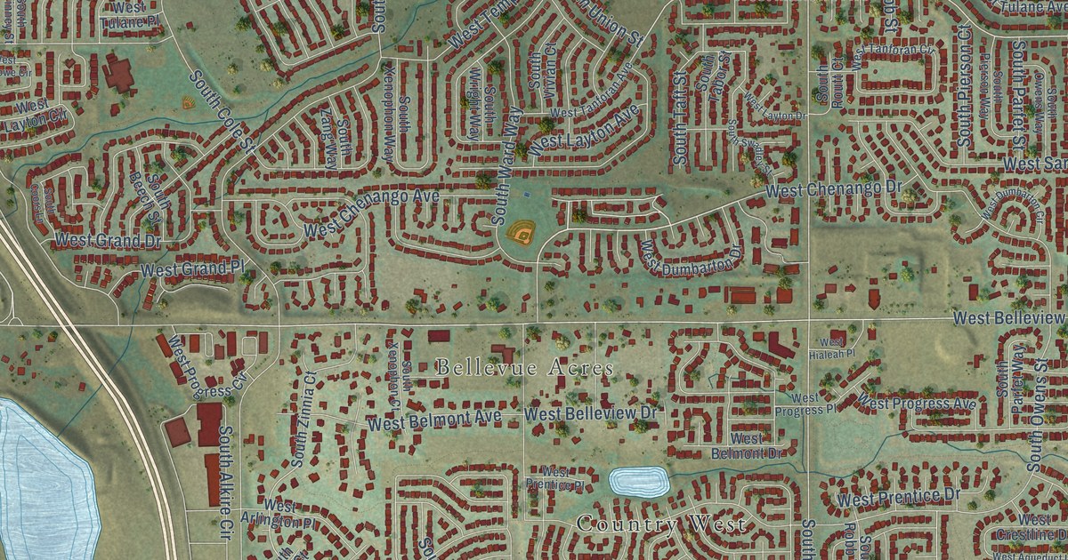 Map of Dakota Ridge, Colorado in 2026