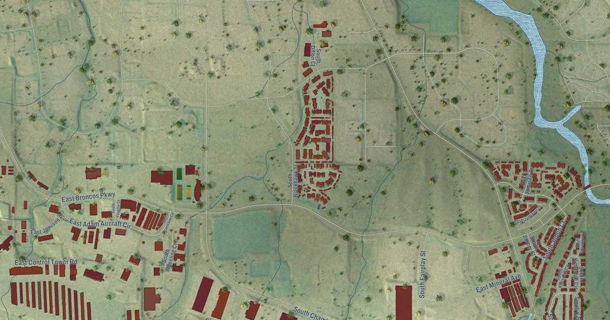 Map of Dove Valley, Colorado in 2026