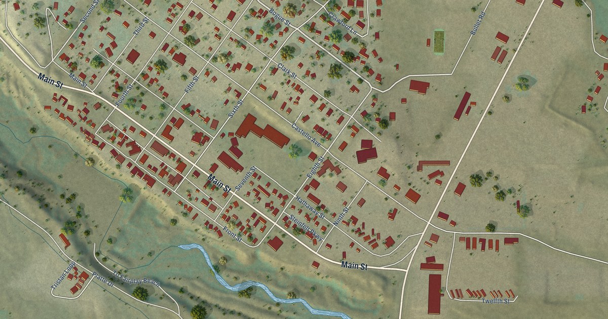 Map of Fairplay, Colorado in 2026