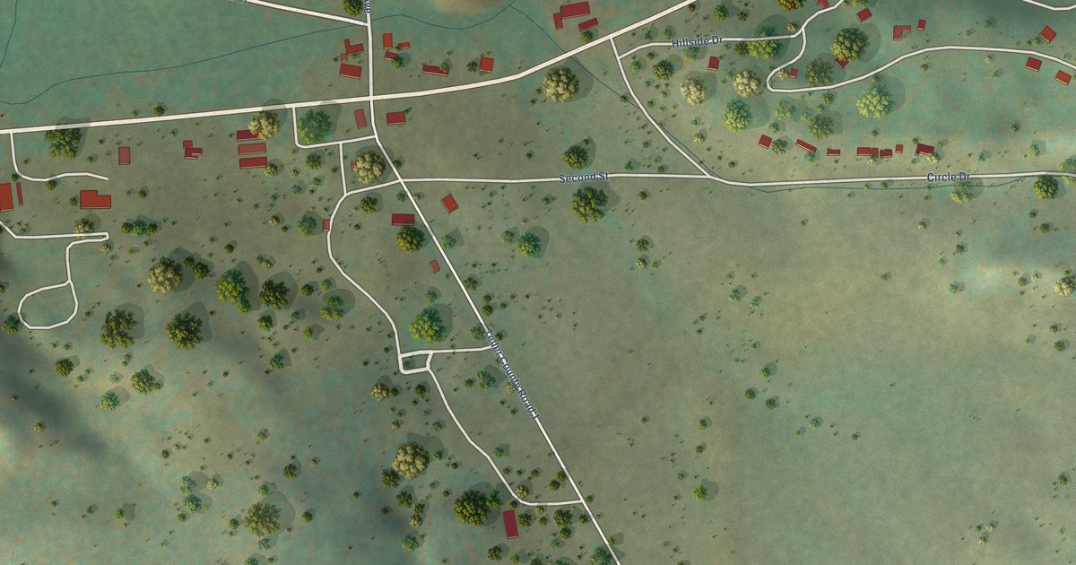 Map of Florissant, Colorado in 2026