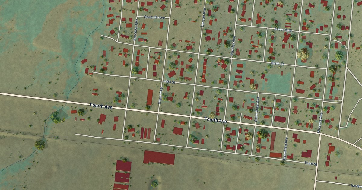 Map of Fort Garland, Colorado in 2026