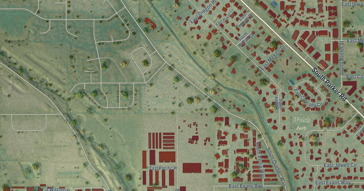 Map of Four Square Mile, Colorado in 2026
