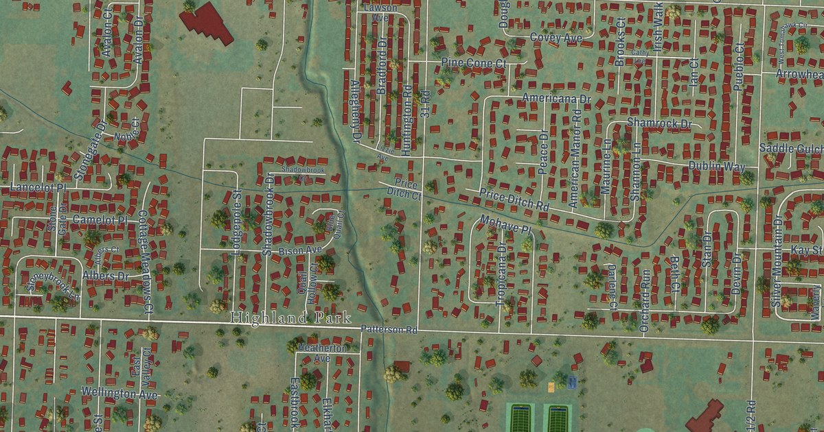 Map of Fruitvale, Colorado in 2026