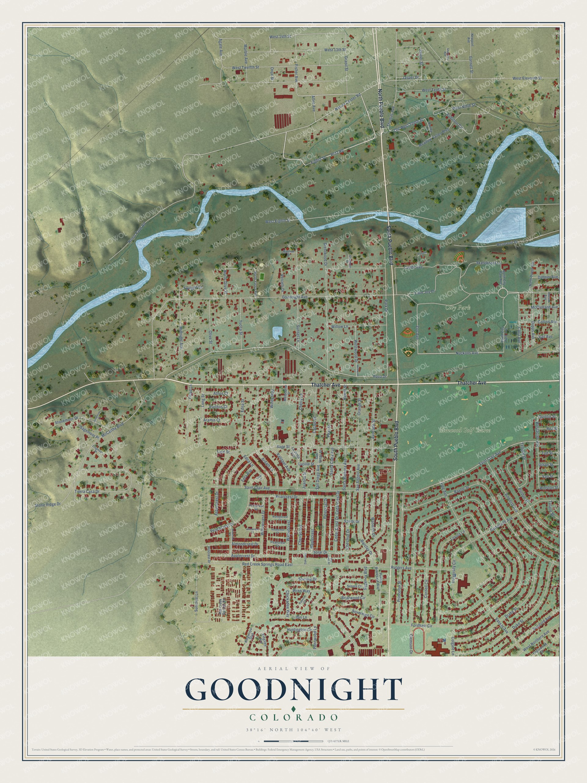 Watermarked full-map preview of Goodnight, Colorado