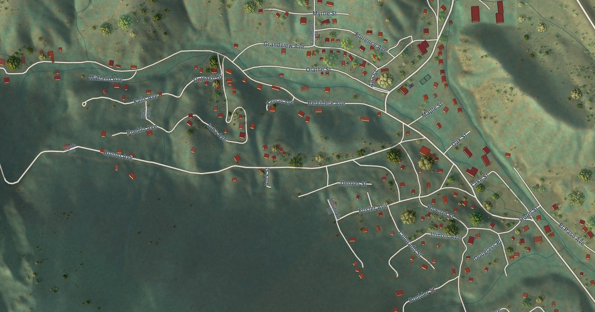 Map of Green Mountain Falls, Colorado in 2026