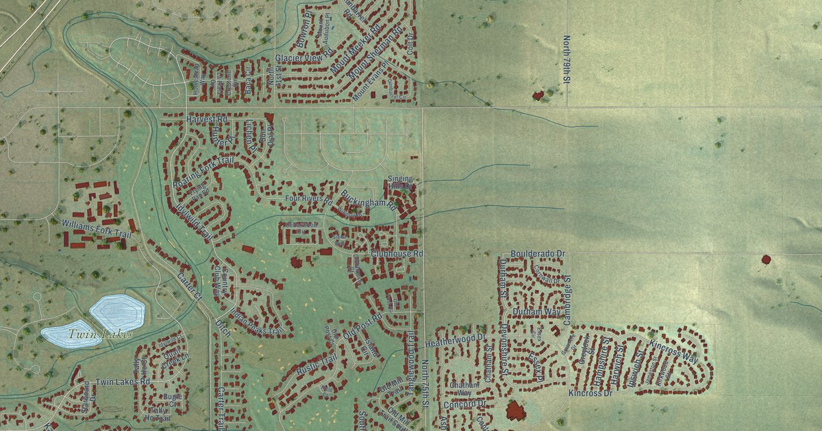 Map of Gunbarrel, Colorado in 2026