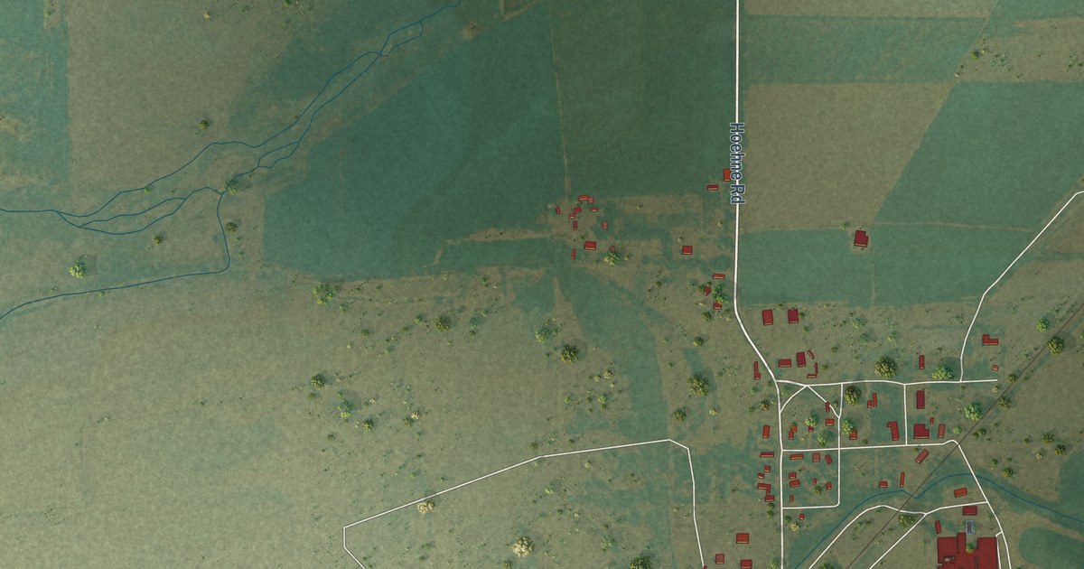 Map of Hoehne, Colorado in 2026