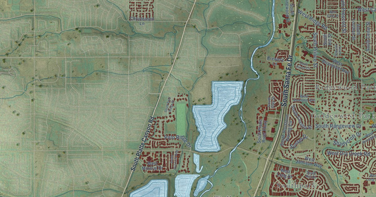 Map of Littleton, Colorado in 2026