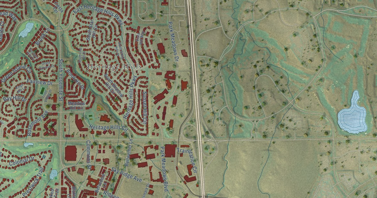 Map of Lone Tree, Colorado in 2026