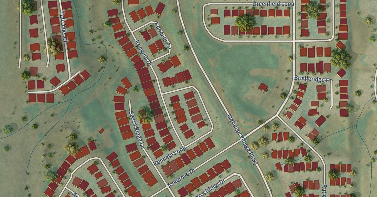 Map of Meridian Village, Colorado in 2026