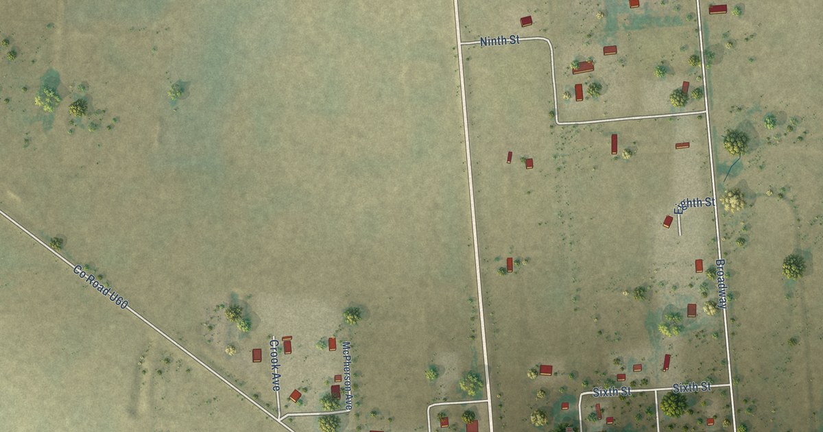 Map of Moffat, Colorado in 2026