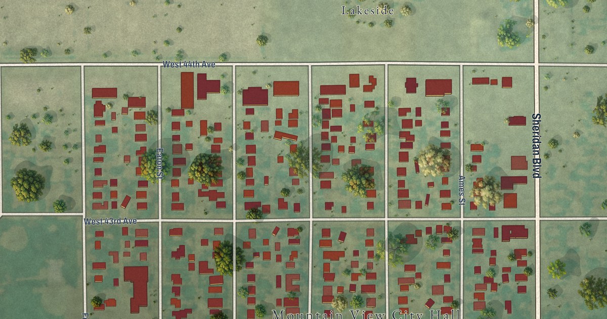 Map of Mountain View, Colorado in 2026