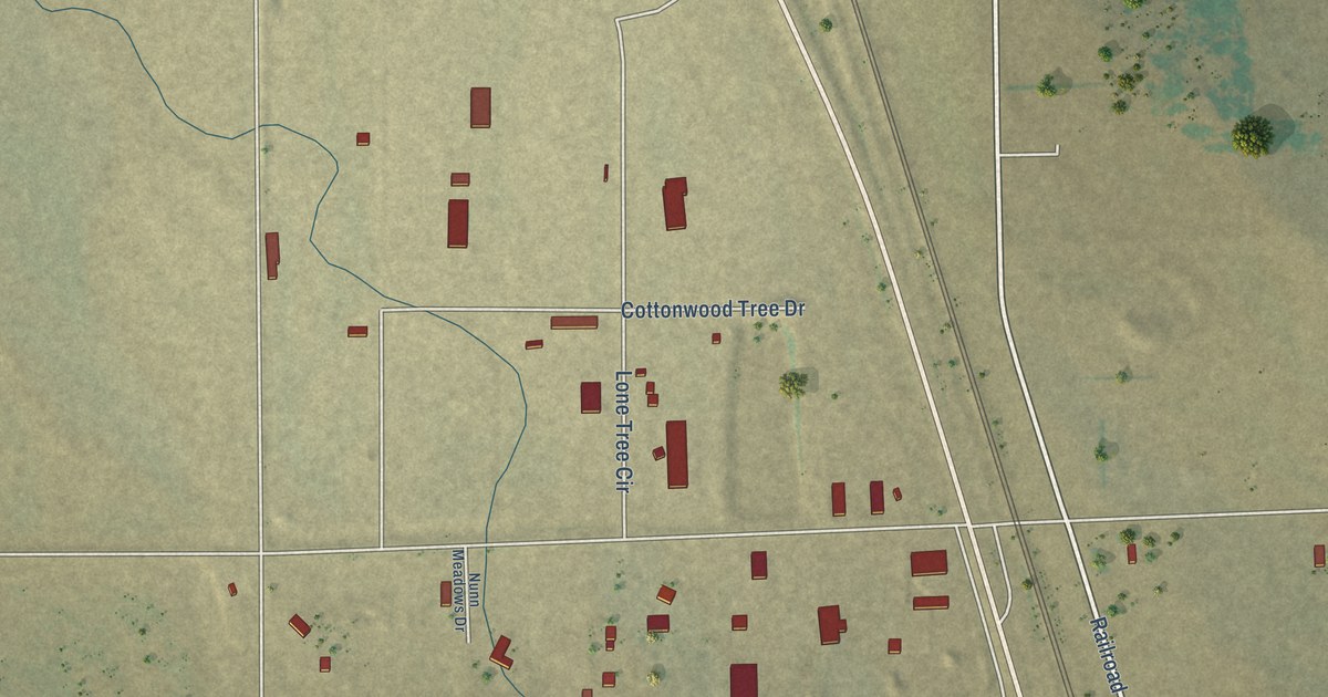 Map of Nunn, Colorado in 2026