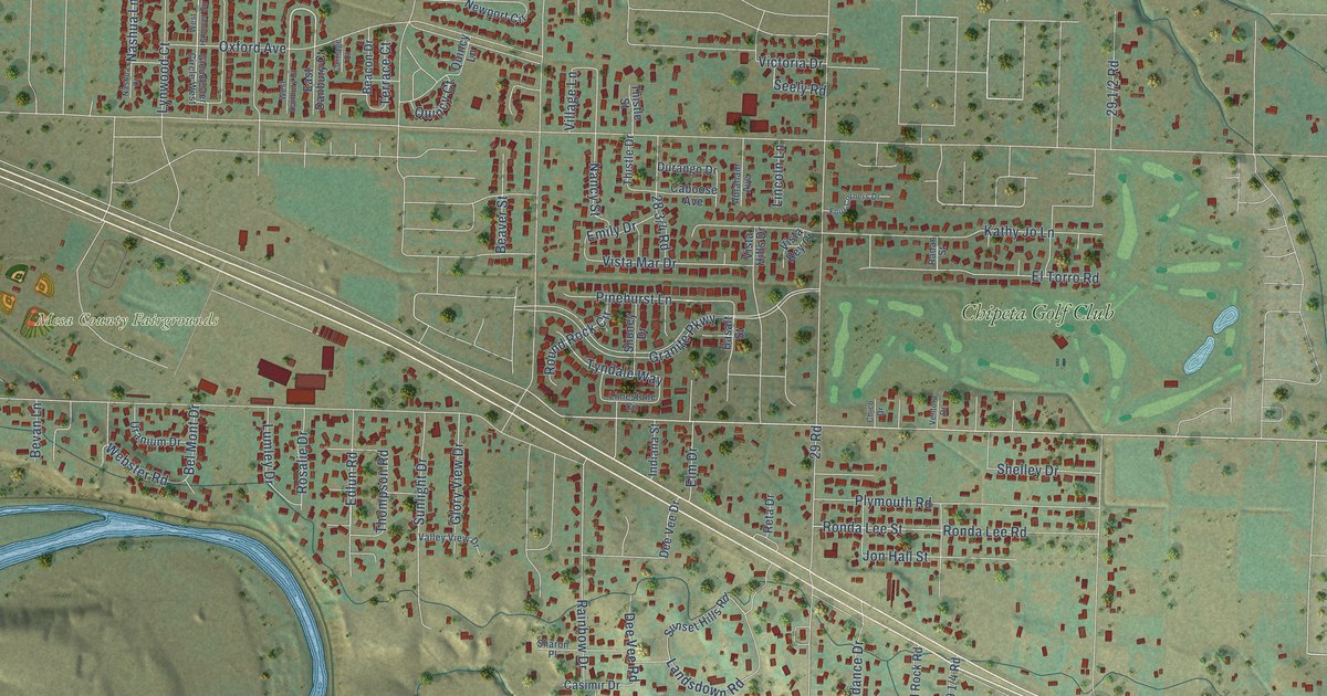 Map of Orchard Mesa, Colorado in 2026