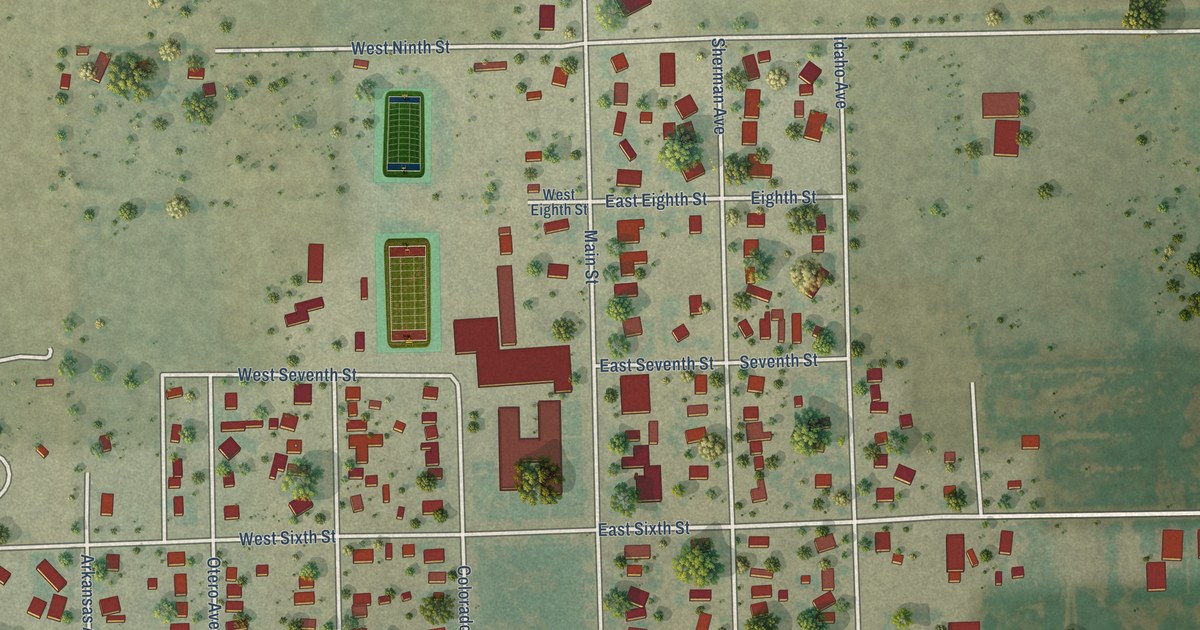 Map of Ordway, Colorado in 2026