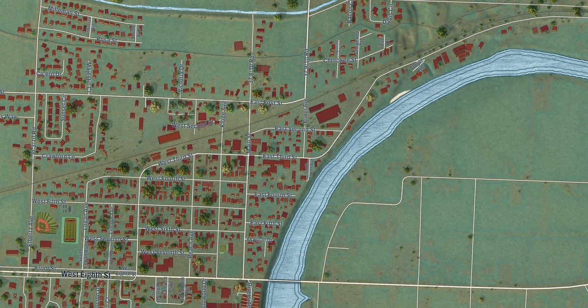 Map of Palisade, Colorado in 2026