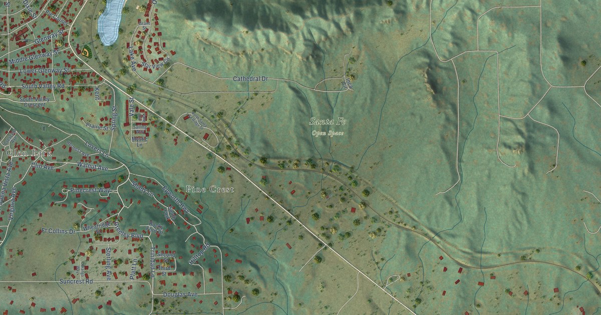 Map of Palmer Lake, Colorado in 2026