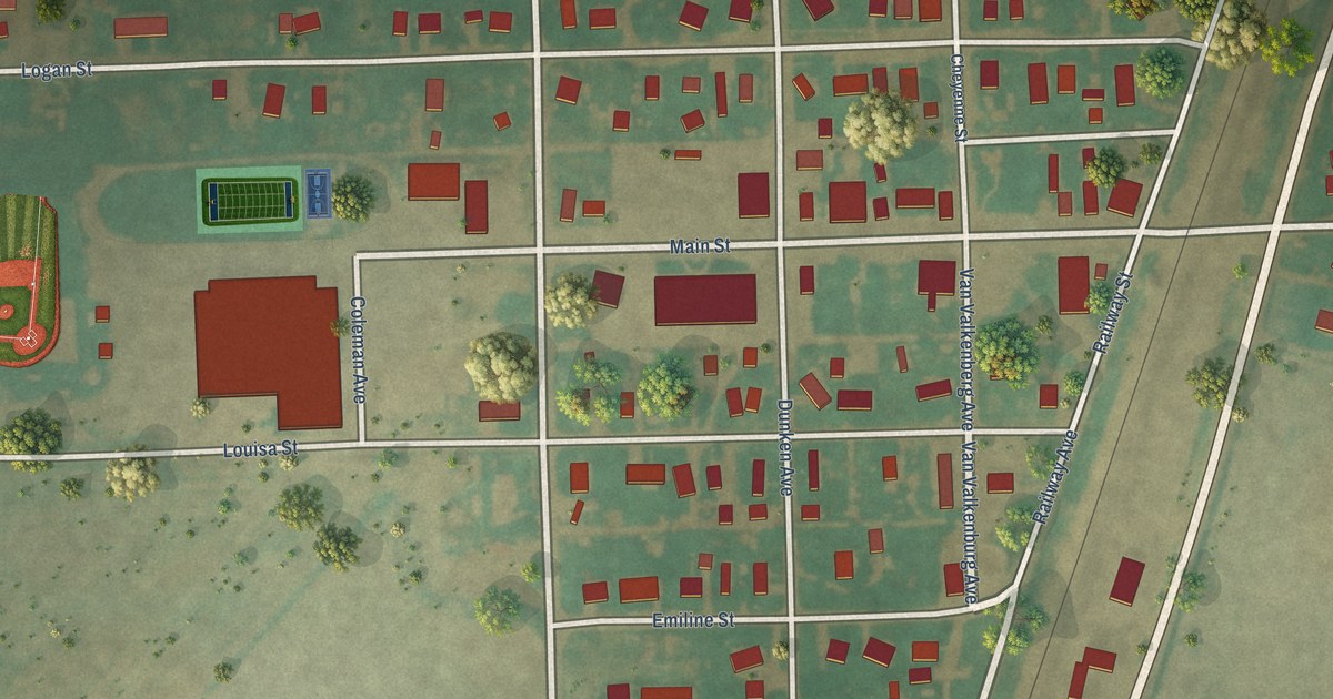 Map of Peetz, Colorado in 2026
