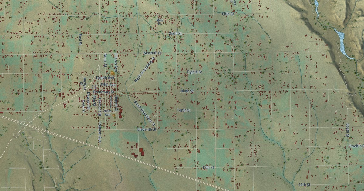 Map of Penrose, Colorado in 2026