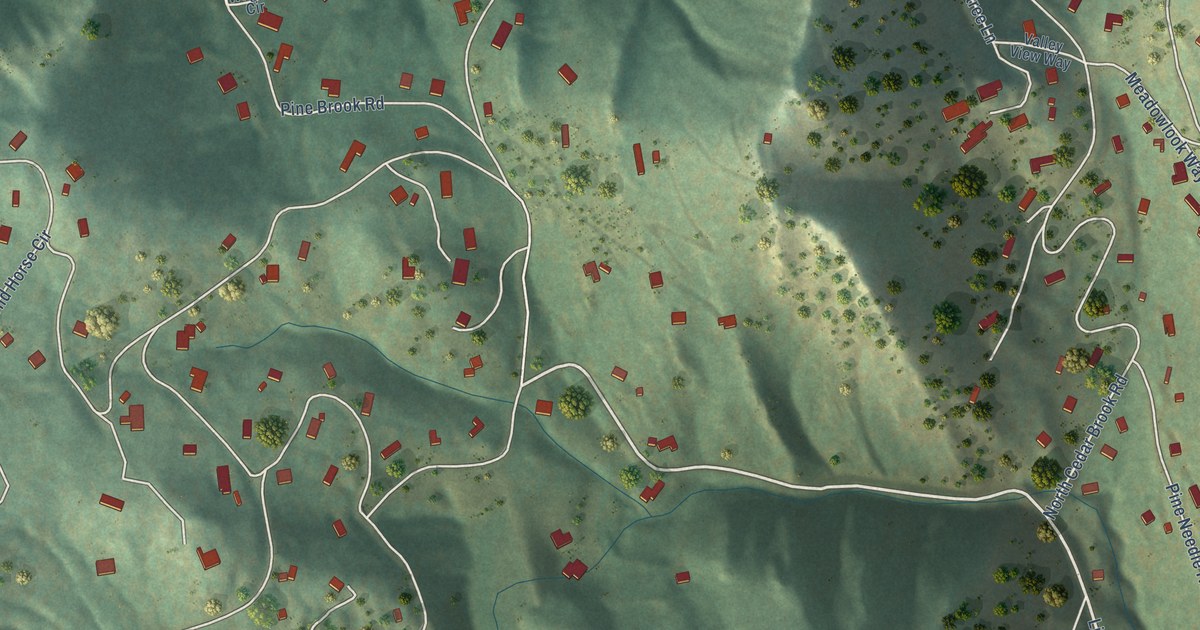Map of Pine Brook Hill, Colorado in 2026
