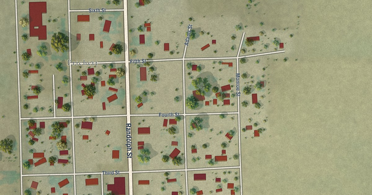 Map of Pritchett, Colorado in 2026