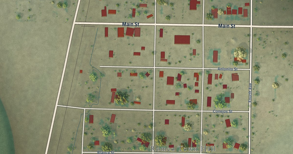 Map of Romeo, Colorado in 2026