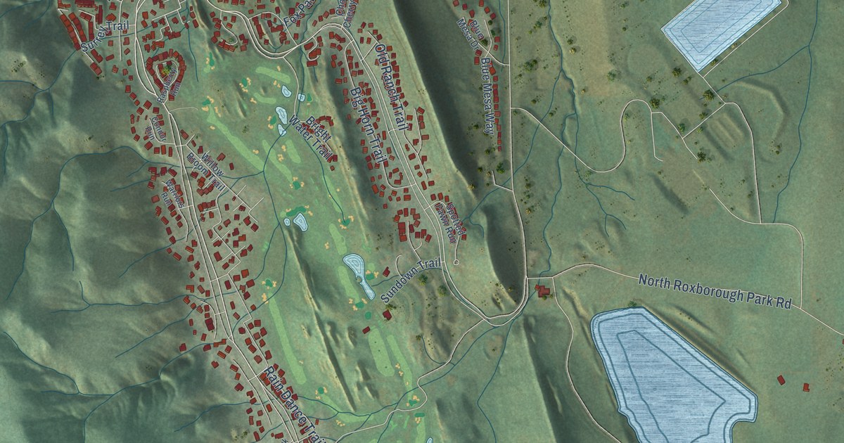 Map of Roxborough Park, Colorado in 2026