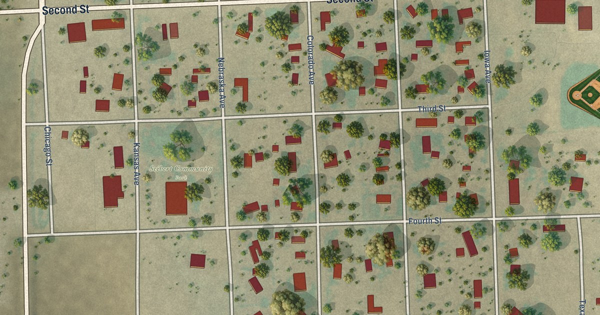 Map of Seibert, Colorado in 2026