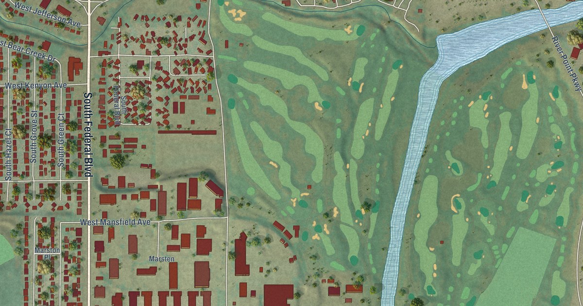 Map of Sheridan, Colorado in 2026