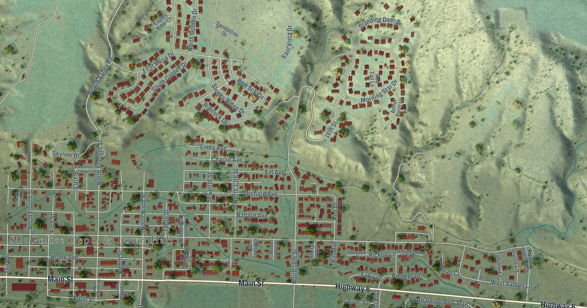 Map of Silt, Colorado in 2026