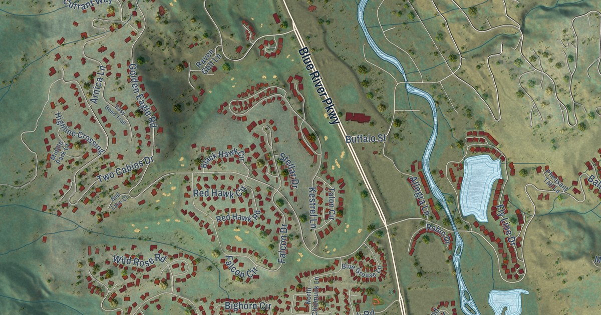Map of Silverthorne, Colorado in 2026